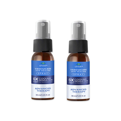 🇨🇦✅✅GFOUK® VascuCare Vein Healing Spray(Designed for Varicose veins, Spider veins, Deep vein Thrombosis, Chronic venous insufficiency, Venous ulcers, Thrombophlebitis and other venous issues)