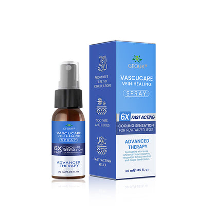 🇨🇦✅✅GFOUK® VascuCare Vein Healing Spray(Designed for Varicose veins, Spider veins, Deep vein Thrombosis, Chronic venous insufficiency, Venous ulcers, Thrombophlebitis and other venous issues)